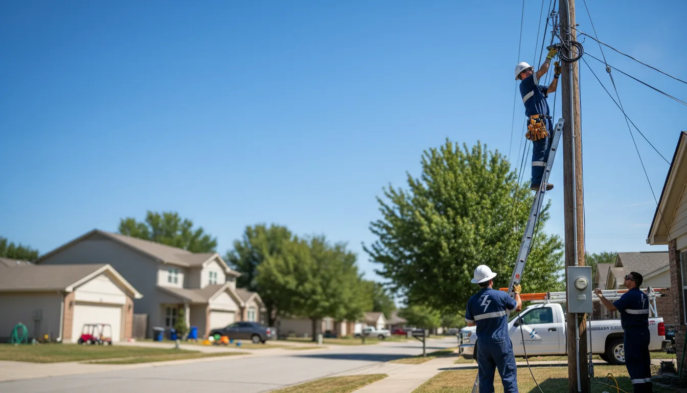 Residential electrician providing installation services in Glendale, KY